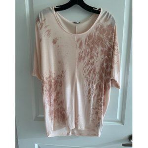 Fun, Designed Express Light Pink Top with Gold Stones